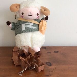 NWOT Cute Women Plush Sheep Crossbody Bag
